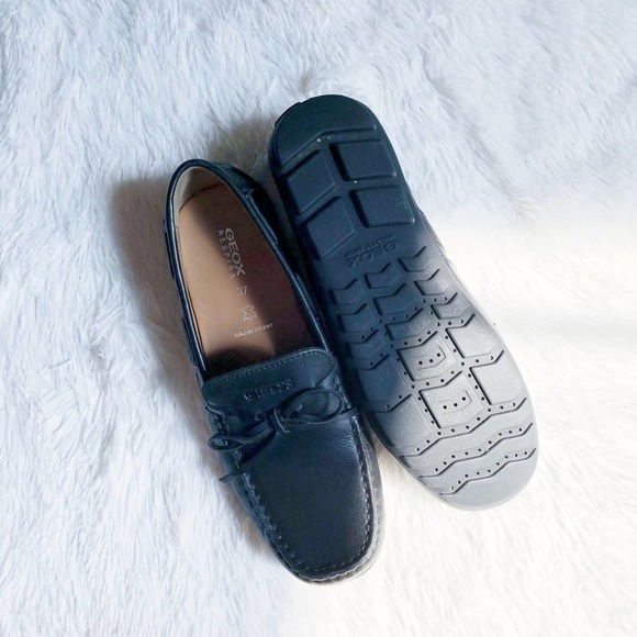 Geox Respira Flats black Casual Flats Bow Fronts SZ37 - Picture 3 of 8